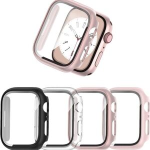 **Ultimate Protection Bundle** for Apple Watch‎ 8 & 7:4Pk 45mm Screen Protector